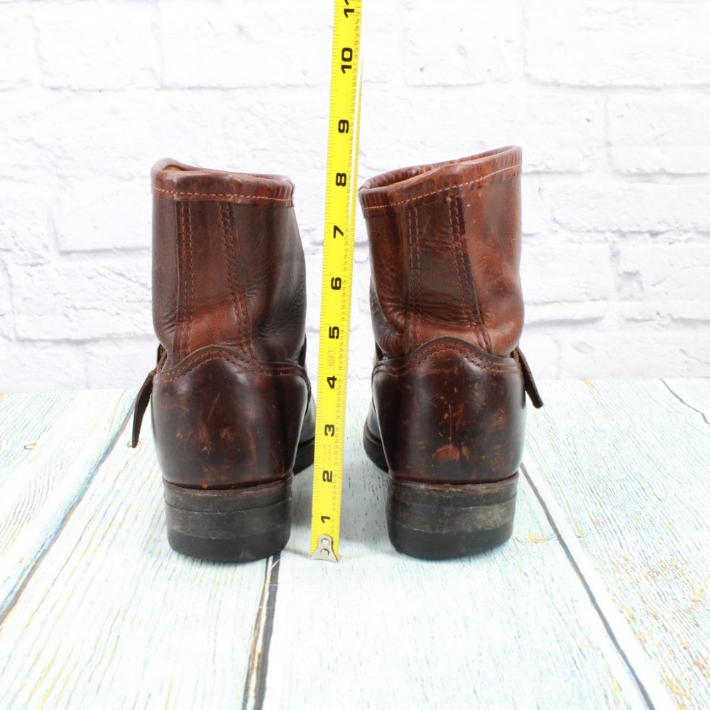 *Durango Vulcan Cord Brown Leather Pull on Oil Resistant Boots Size 9 Inch - Picture 7 of 9